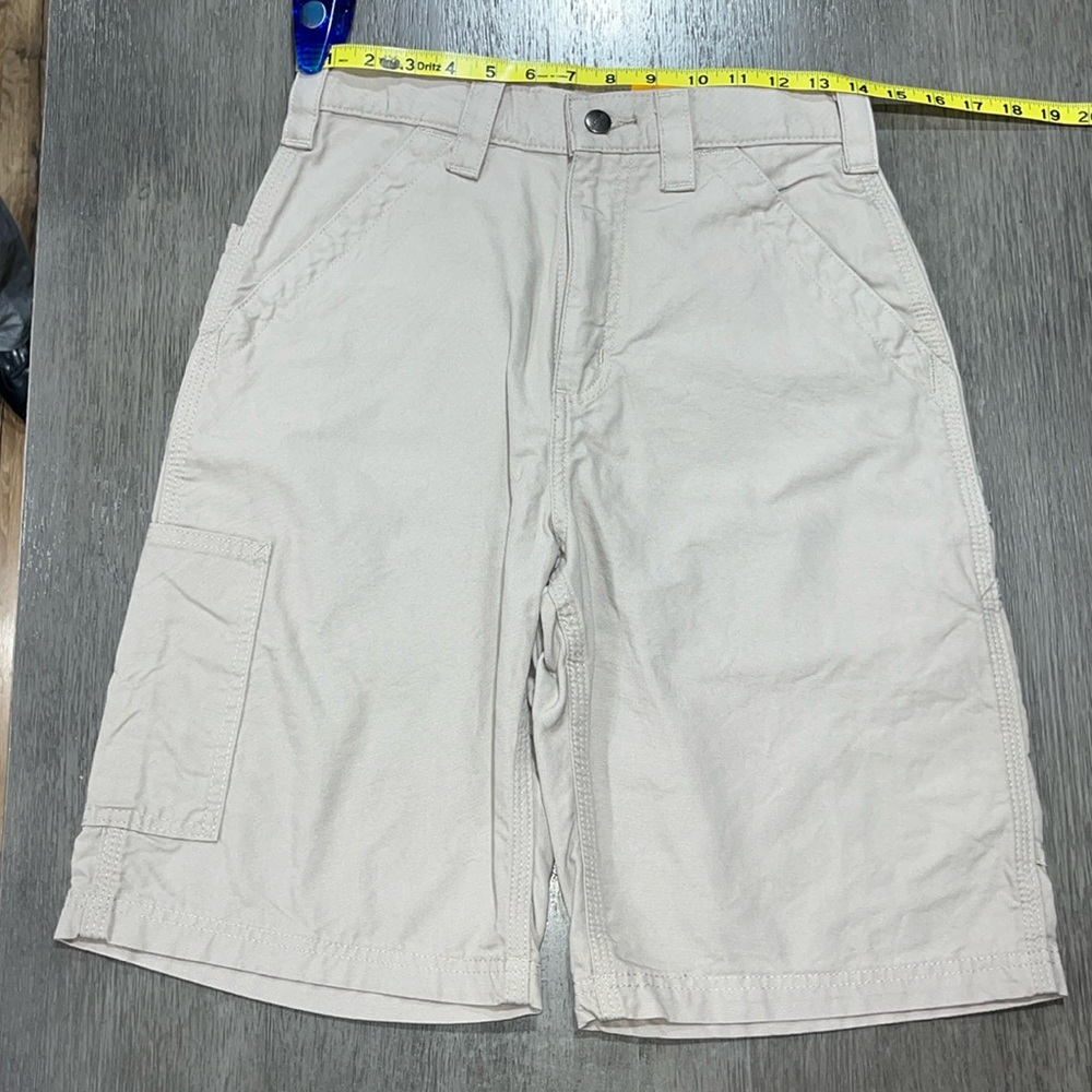 Carhartt Men’s size 29 “Loose Fit Canvas Utility Work Shorts” 10 inch inseam.